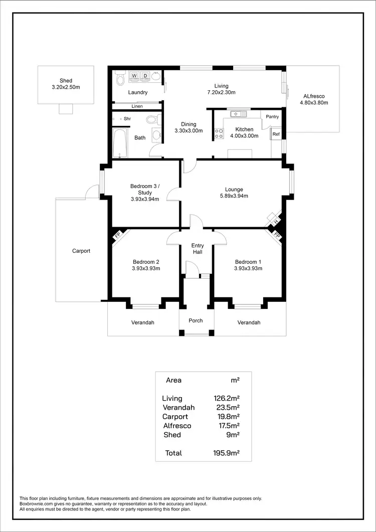 Floorplan of Homely house listing, 1 Wolseley Terrace, Ascot Park SA 5043