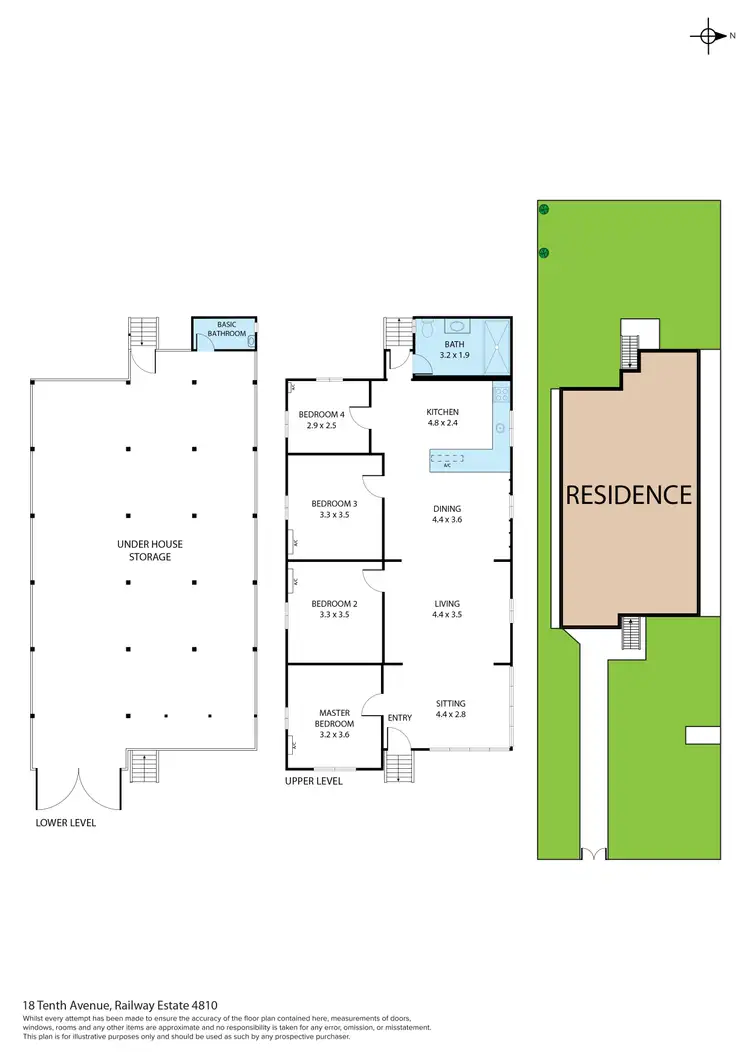 Floorplan of Homely house listing, 18 Tenth Avenue, Railway Estate QLD 4810