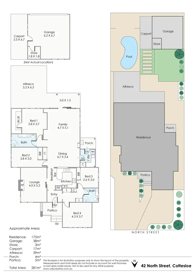 Floorplan of Homely house listing, 42 North Street, Cottesloe WA 6011