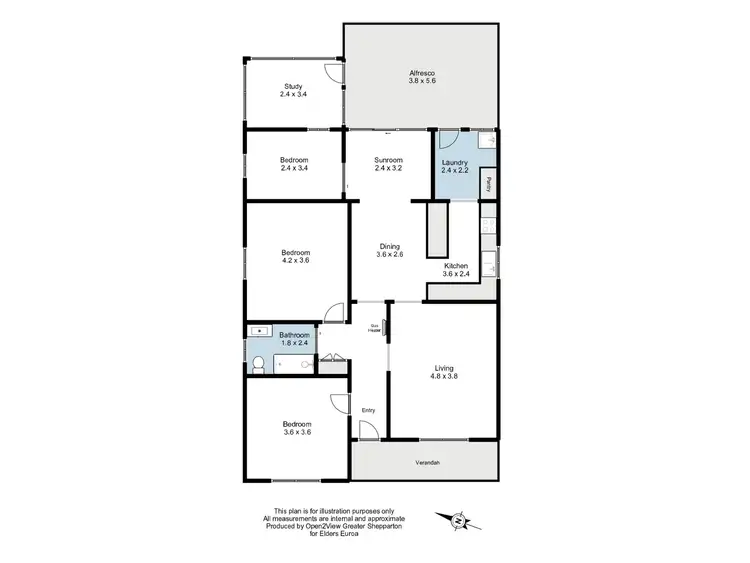 Floorplan of Homely house listing, 47 Mansfield Road, Euroa VIC 3666