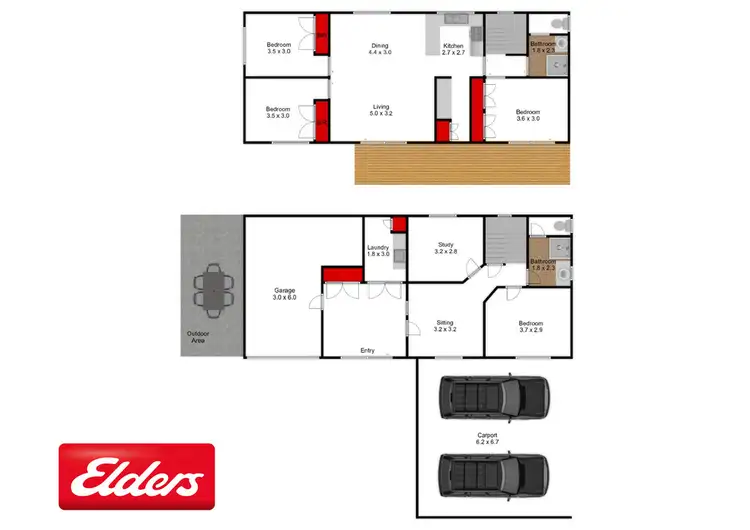 Floorplan of Homely house listing, 32 Albatross Road, Kalimna, Lakes Entrance VIC 3909
