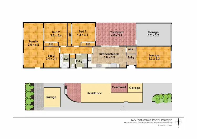 Floorplan of Homely house listing, 16A McKimmie Road, Palmyra WA 6157
