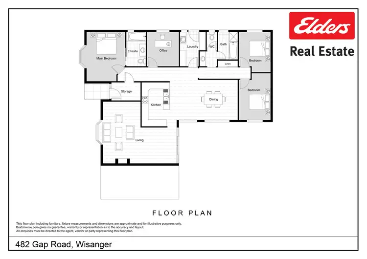 Floorplan of Homely rural property listing, 482 GAP ROAD, Wisanger SA 5223