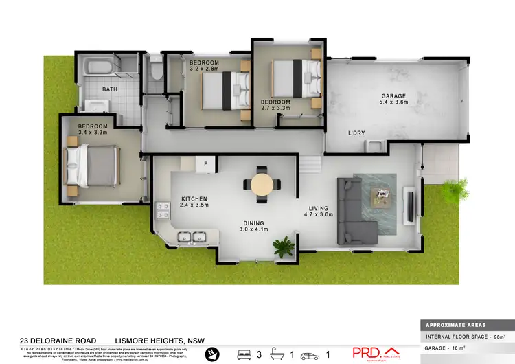 Floorplan of Homely house listing, 23 Deloraine Road, Lismore Heights NSW 2480