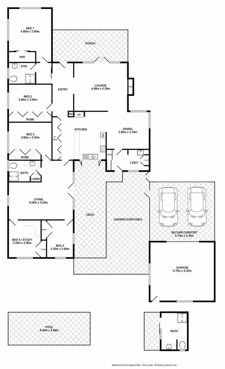 Floorplan of Homely house listing, 16 Thomas Mitchell Drive, Wodonga VIC 3690