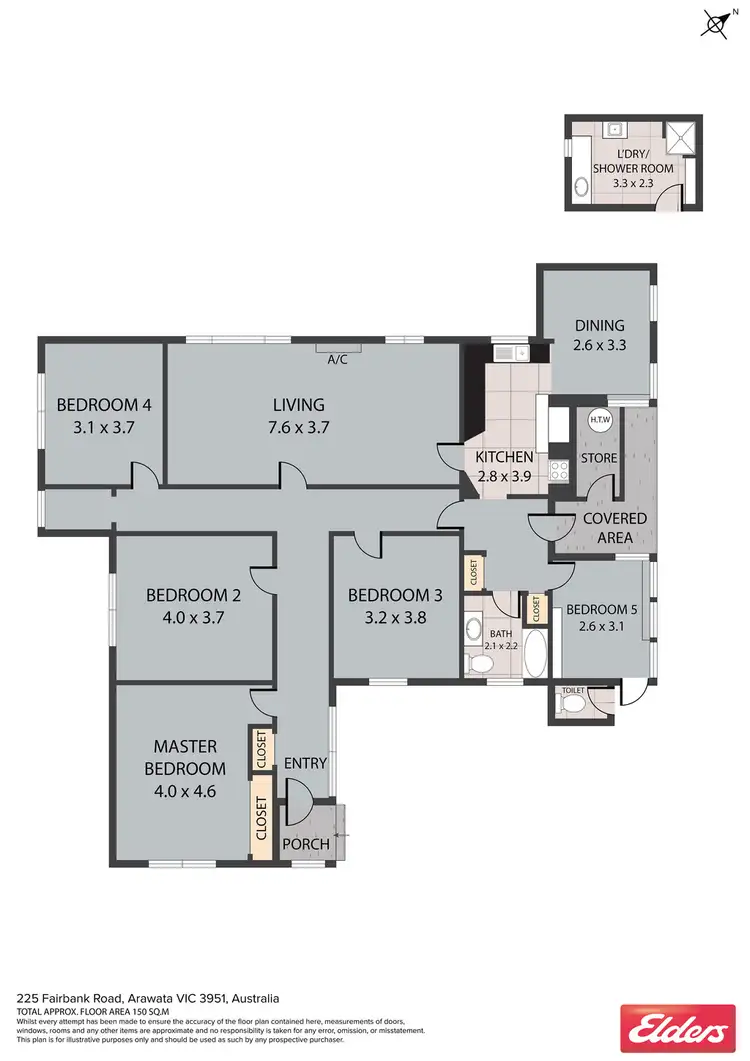 Floorplan of Homely rural property listing, 225 Fairbank Road, Arawata VIC 3951