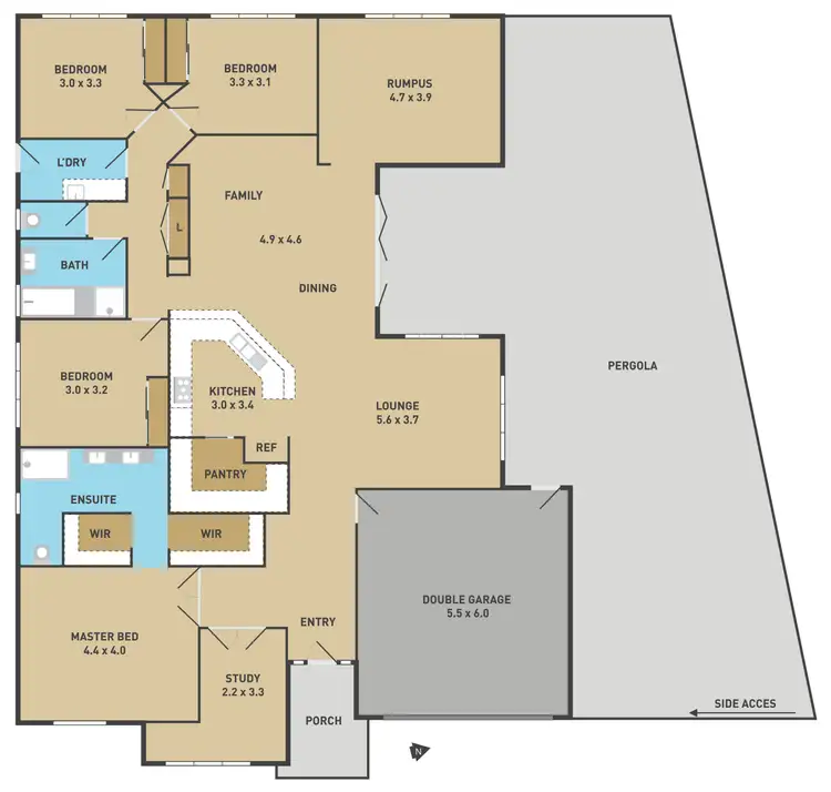 Floorplan of Homely house listing, 1 Salamanca Place, Taylors Hill VIC 3037