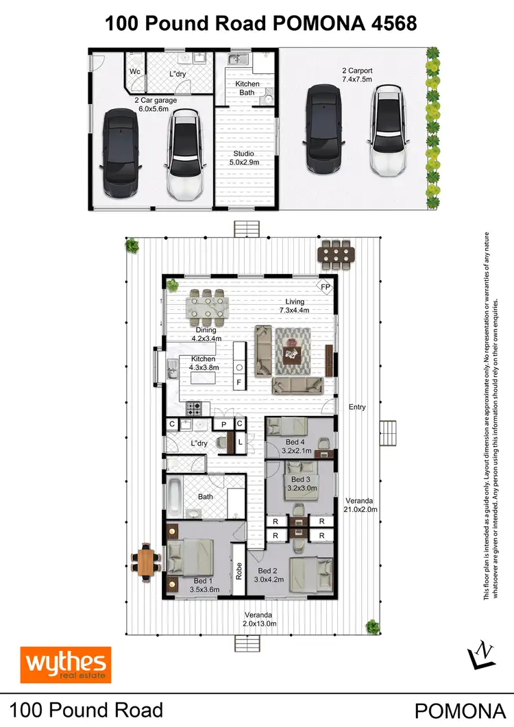 Floorplan of Homely house listing, 100 Pound Road, Pomona QLD 4568
