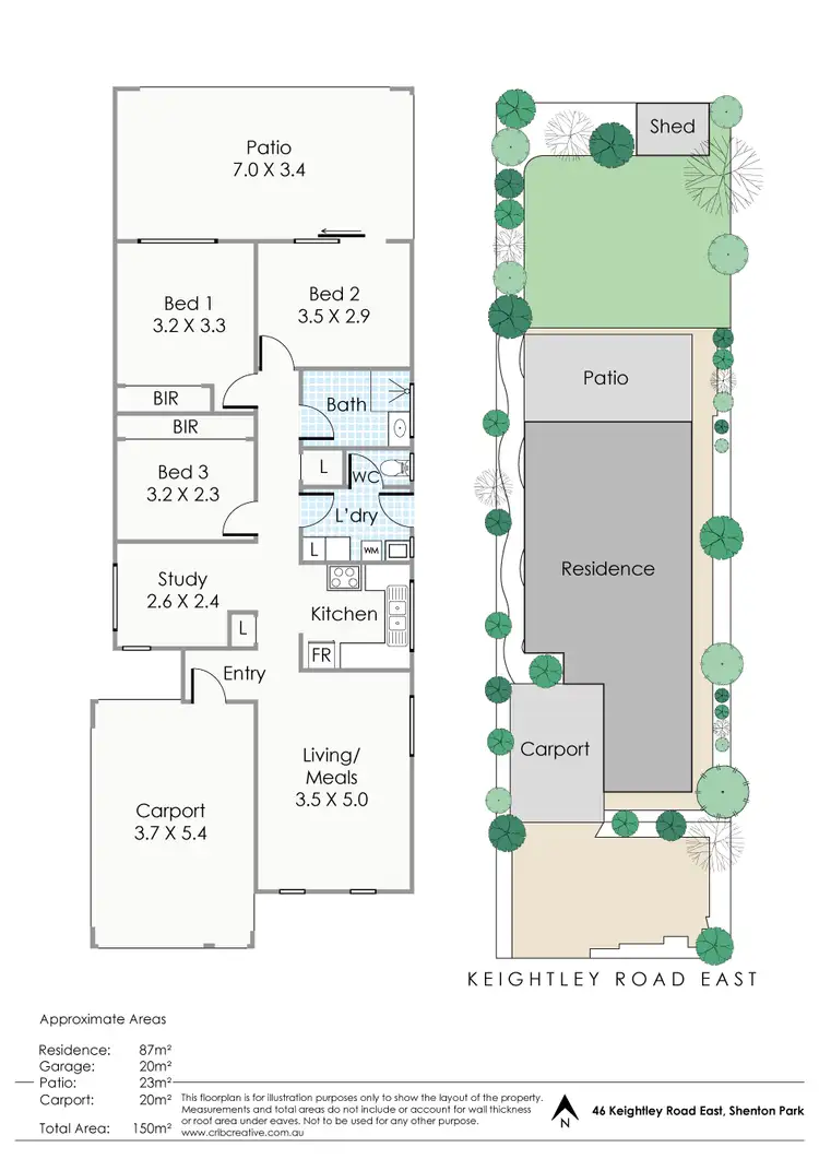 Floorplan of Homely house listing, 46 Keightley Road East, Shenton Park WA 6008