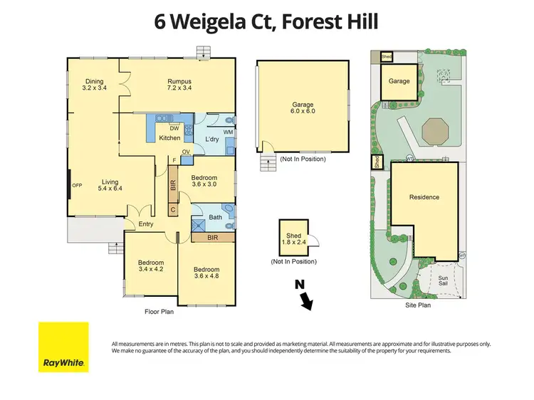 Floorplan of Homely house listing, 6 Weigela Court, Forest Hill VIC 3131