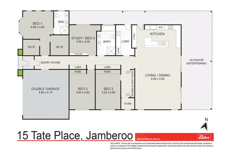 Floorplan of Homely house listing, 15 TATE PLACE, Jamberoo NSW 2533