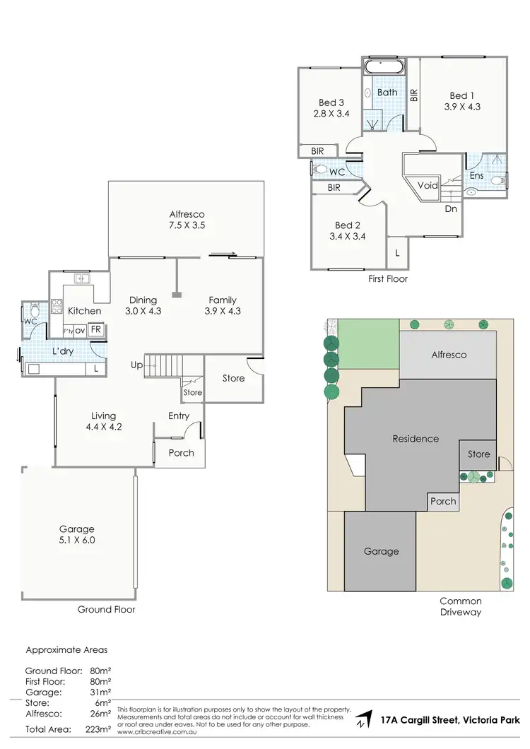 Floorplan of Homely house listing, 17A Cargill Street, Victoria Park WA 6100