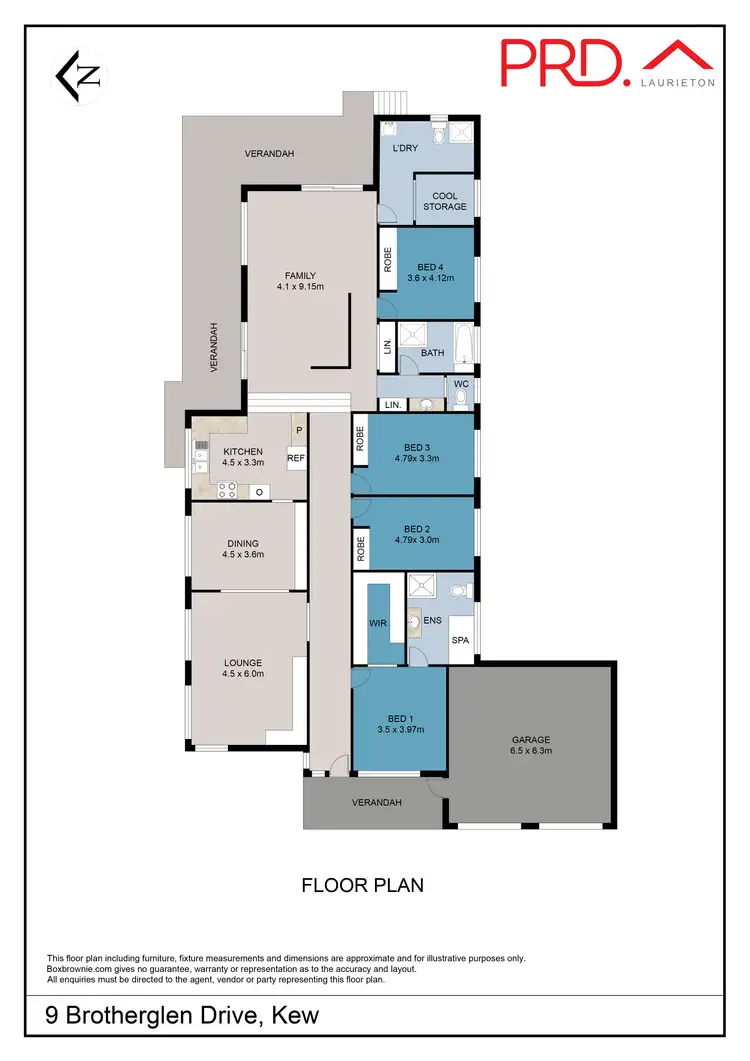 Floorplan of Homely rural property listing, 9 Brotherglen Drive, Kew NSW 2439