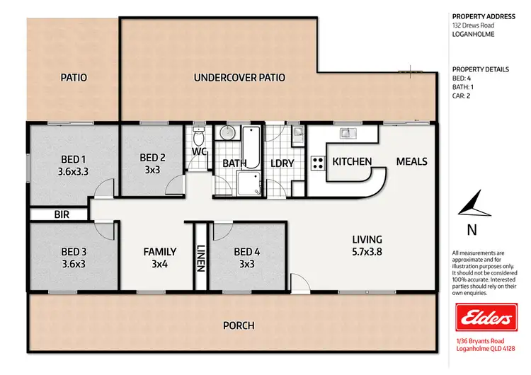 Floorplan of Homely house listing, 132 Drews Road, Loganholme QLD 4129