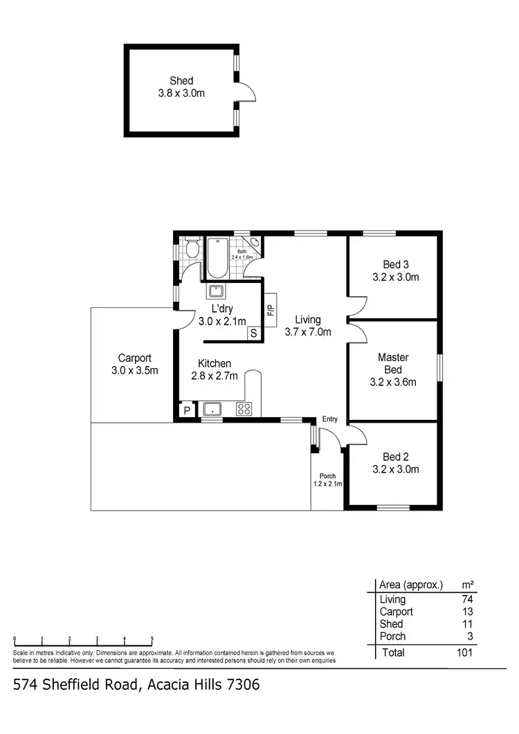 Floorplan of Homely house listing, 574a Sheffield Road, Acacia Hills TAS 7306