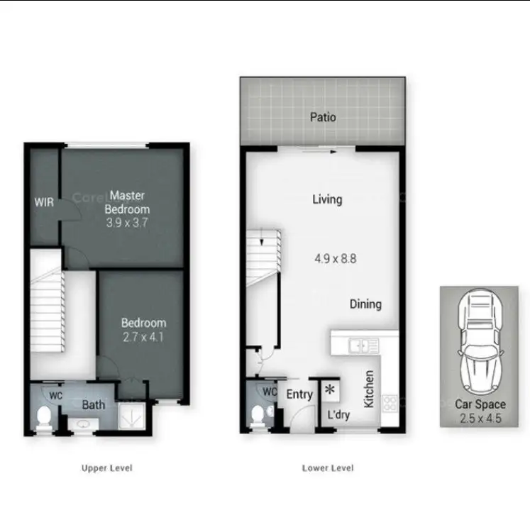 Floorplan of Homely apartment listing, 1/31 Monte Carlo Avenue, Surfers Paradise QLD 4217