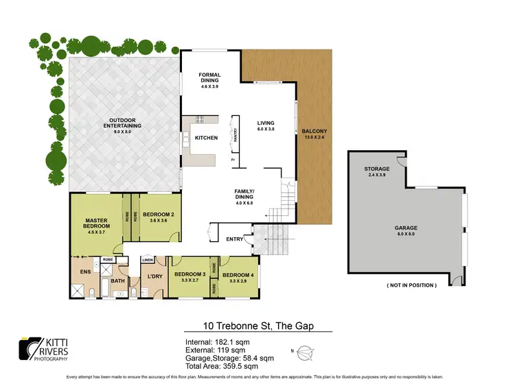 Floorplan of Homely house listing, 10 Trebonne Street, The Gap QLD 4061