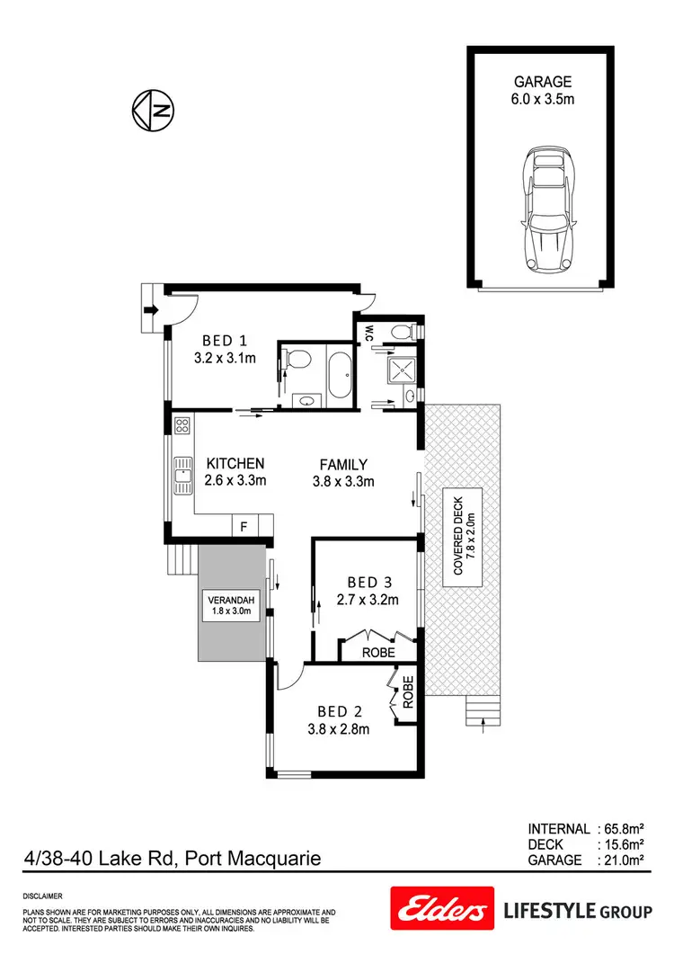 Floorplan of Homely villa listing, 4/38-40 Lake Road, Port Macquarie NSW 2444