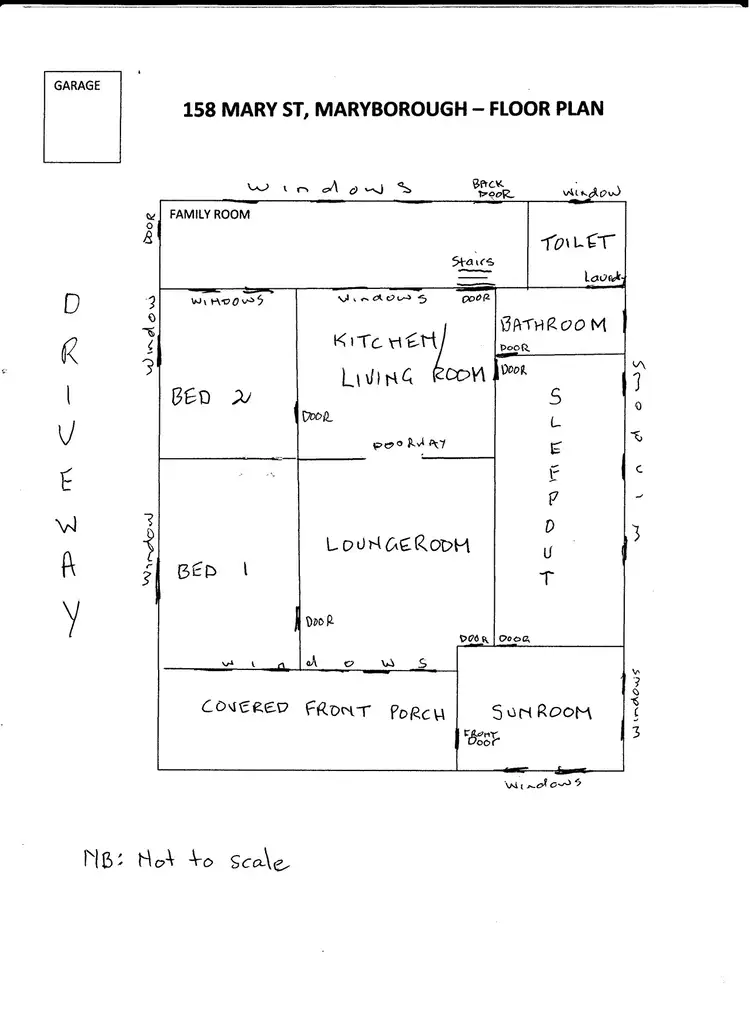 Floorplan of Homely house listing, 158 Mary Street, Maryborough QLD 4650