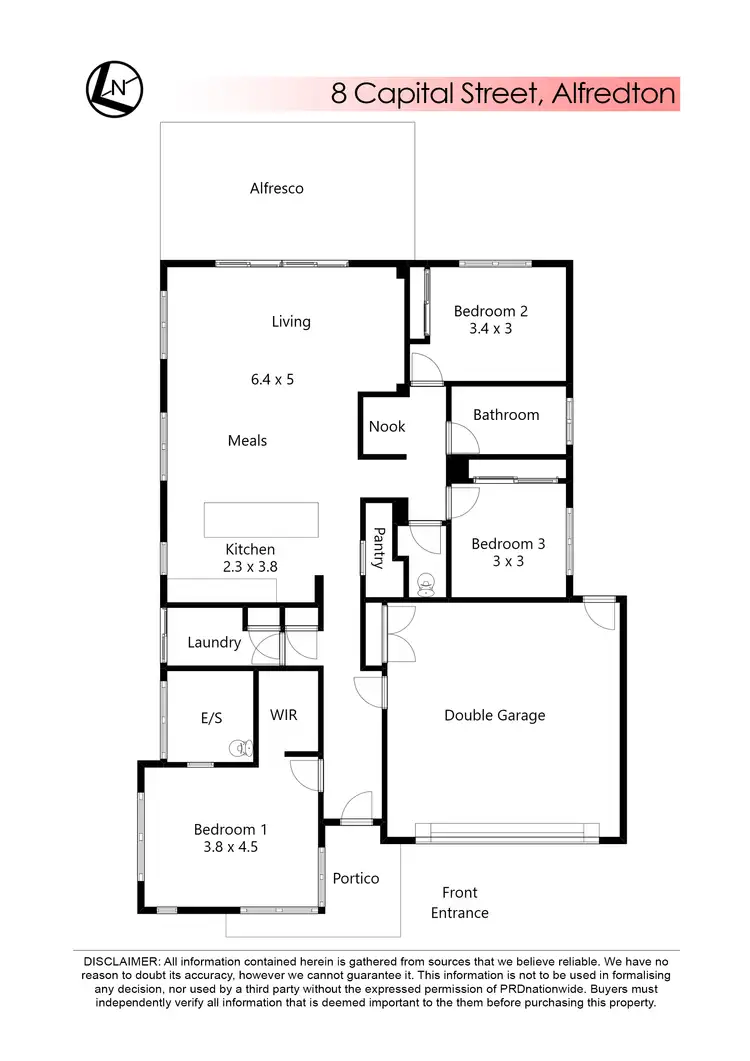 Floorplan of Homely house listing, 8 Capital Street, Alfredton VIC 3350