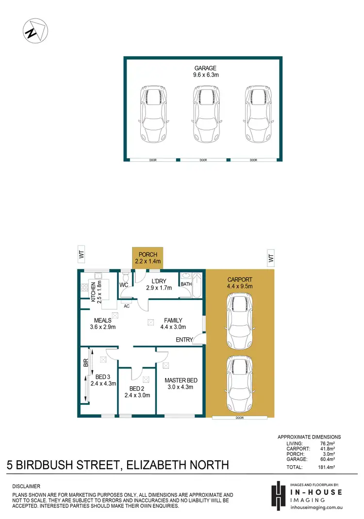 Floorplan of Homely house listing, 5 Birdbush Street, Elizabeth North SA 5113