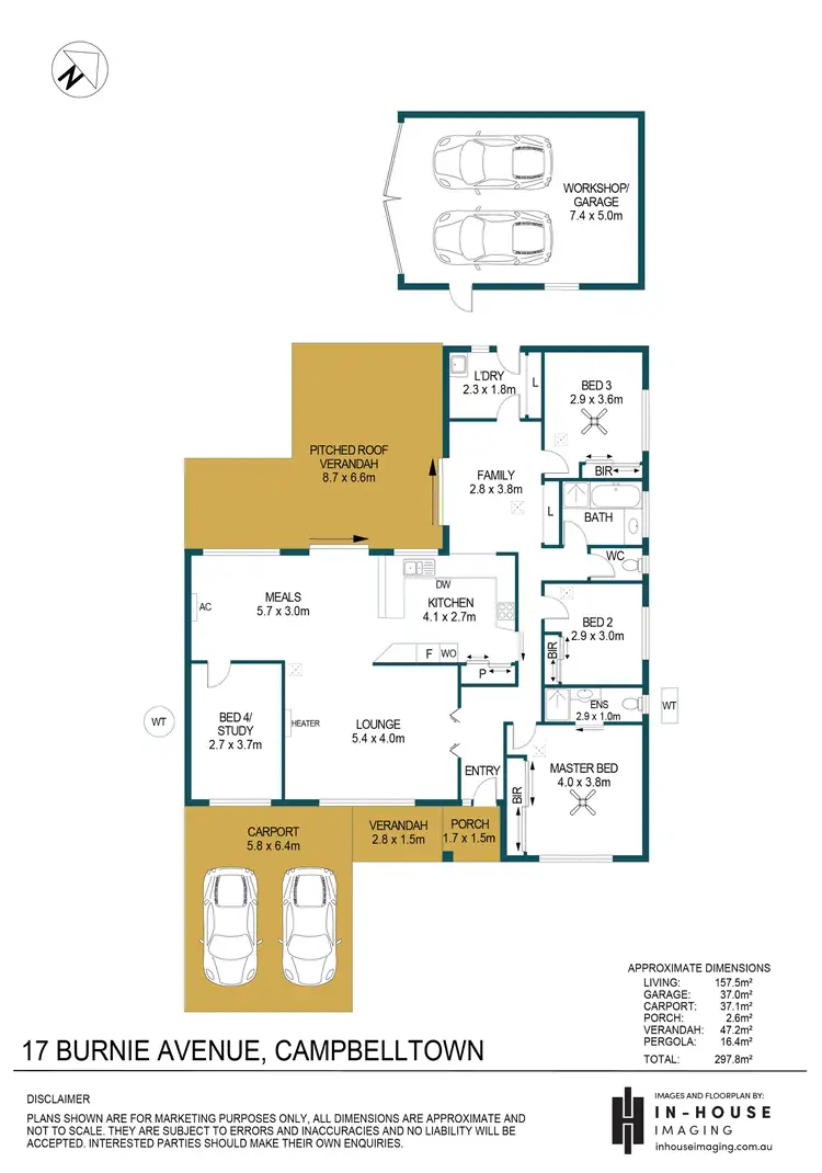 Floorplan of Homely house listing, 17 Burnie Avenue, Campbelltown SA 5074