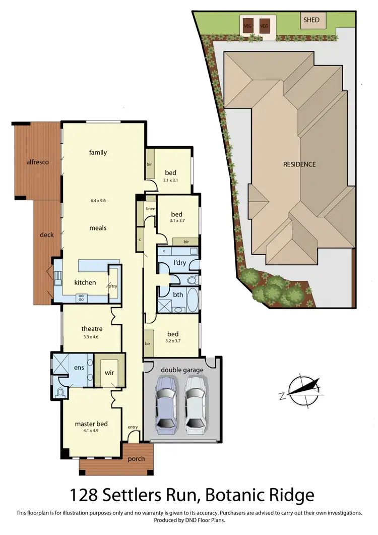 Floorplan of Homely house listing, 128 Settlers Run, Botanic Ridge VIC 3977
