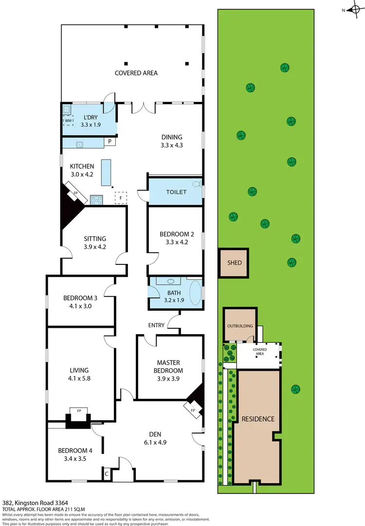 Floorplan of Homely house listing, 382 Kingston Road, Kingston VIC 3364