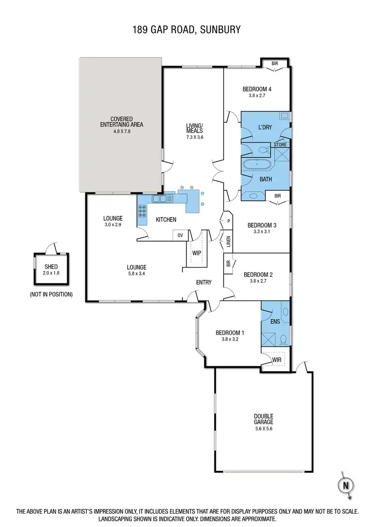 Floorplan of Homely house listing, 189 Gap Road, Sunbury VIC 3429
