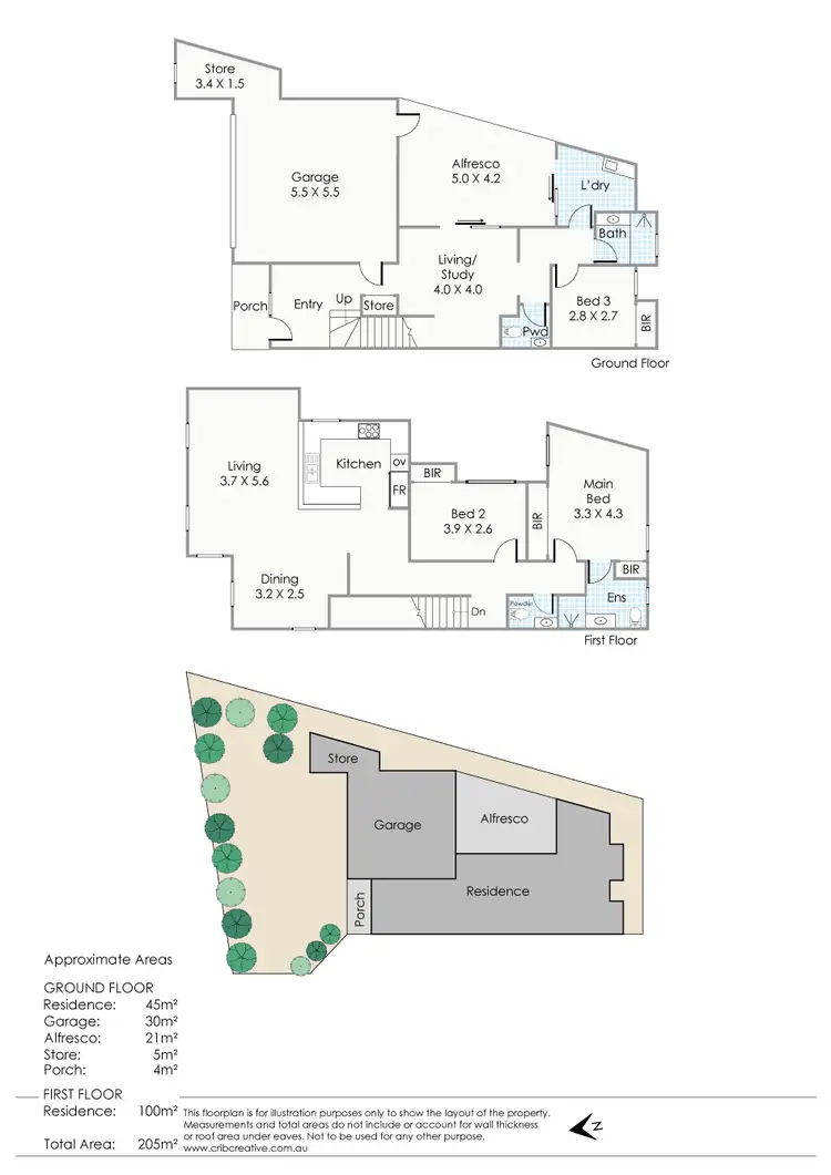 Floorplan of Homely house listing, 44C Crocker Way, Innaloo WA 6018