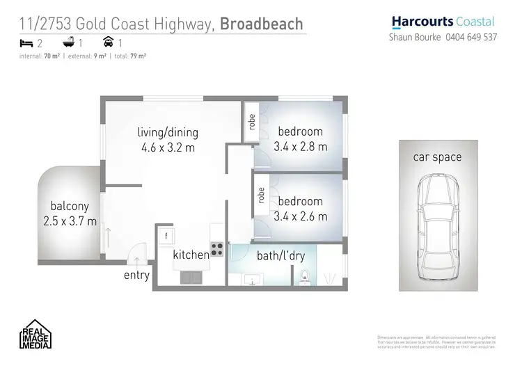 Floorplan of Homely apartment listing, 11/2753 Gold Coast Highway, Broadbeach QLD 4218
