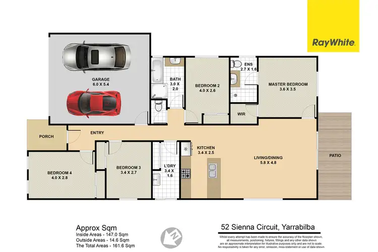 Floorplan of Homely house listing, 52 Sienna Circuit, Yarrabilba QLD 4207