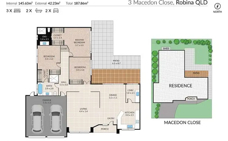 Floorplan of Homely house listing, 3 Macedon Close, Robina QLD 4226