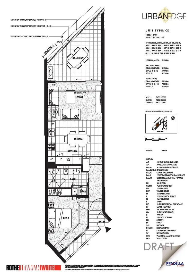 Floorplan of Homely apartment listing, 30411/67 Blamey Street, Kelvin Grove QLD 4059