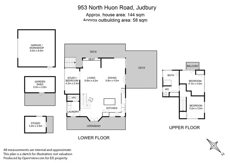 Floorplan of Homely house listing, 953 North Huon Road, Judbury TAS 7109