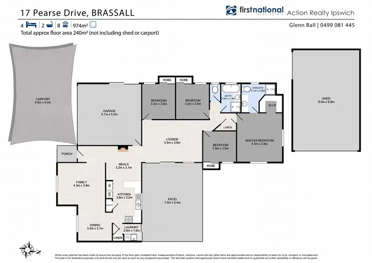 Floorplan of Homely house listing, 17 Pearse Drive, Brassall QLD 4305