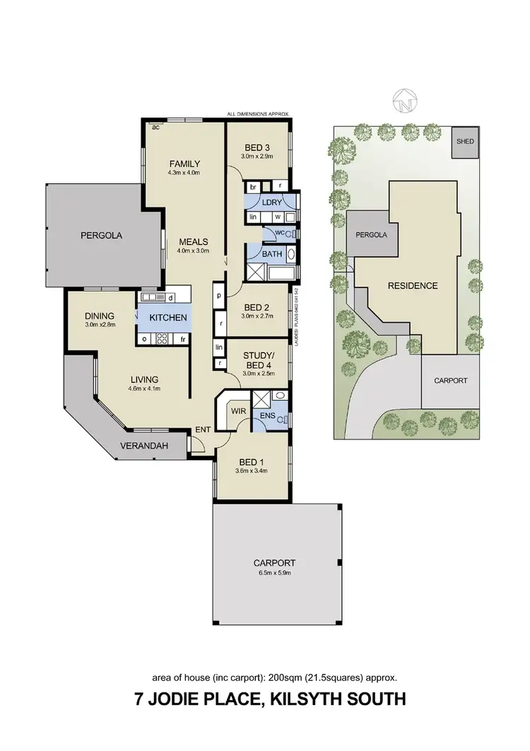 Floorplan of Homely house listing, 7 Jodie Place, Kilsyth South VIC 3137