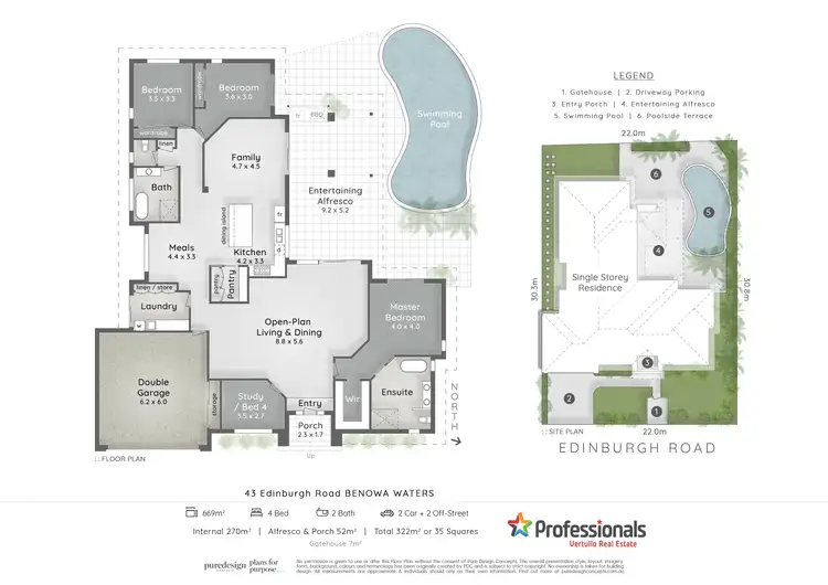 Floorplan of Homely house listing, 43 Edinburgh Road, Benowa Waters QLD 4217
