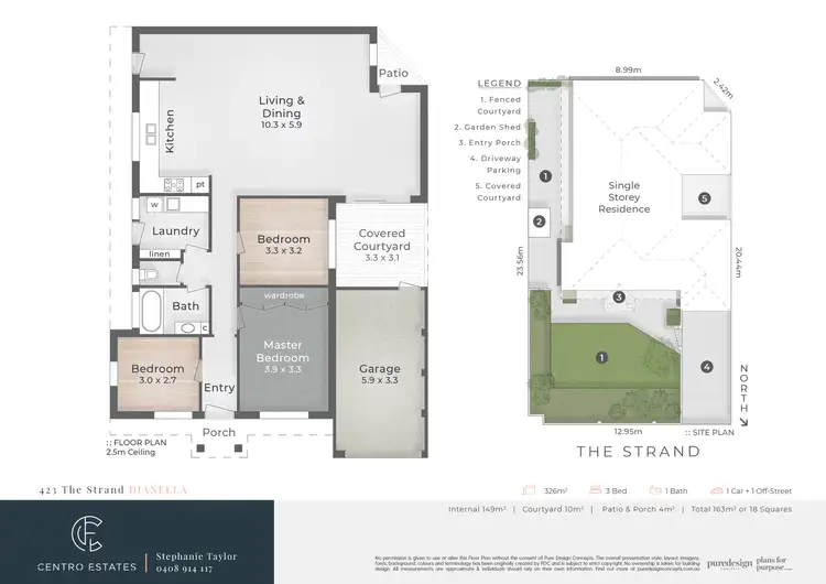 Floorplan of Homely house listing, 423 The Strand, Dianella WA 6059