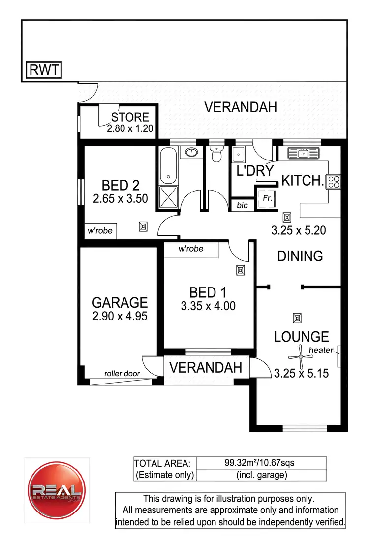Floorplan of Homely unit listing, 19/25 McMahon Road, Morphett Vale SA 5162