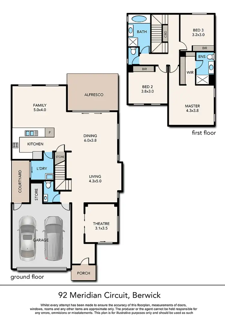 Floorplan of Homely house listing, 92 Meridian Circuit, Berwick VIC 3806
