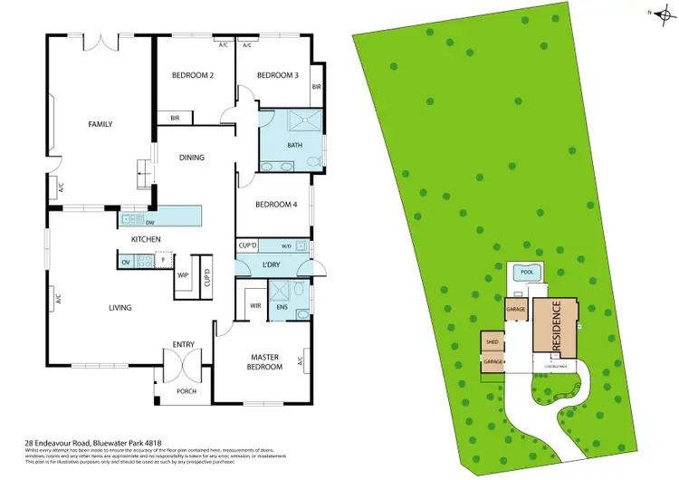 Floorplan of Homely house listing, 28 Endeavour Road, Bluewater Park QLD 4818
