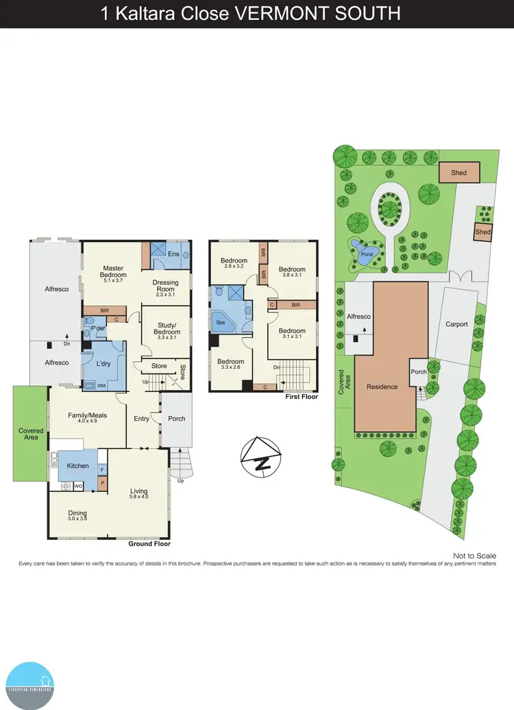 Floorplan of Homely house listing, 1 Kaltara Close, Vermont South VIC 3133