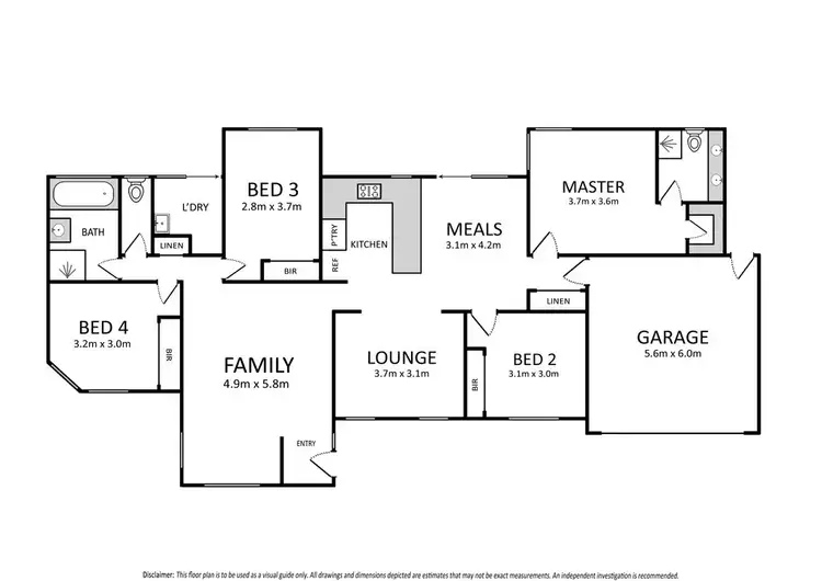 Floorplan of Homely house listing, 61 Hemsley Drive, Deer Park VIC 3023
