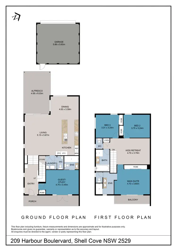 Floorplan of Homely house listing, 209 Harbour Boulevard, Shell Cove NSW 2529