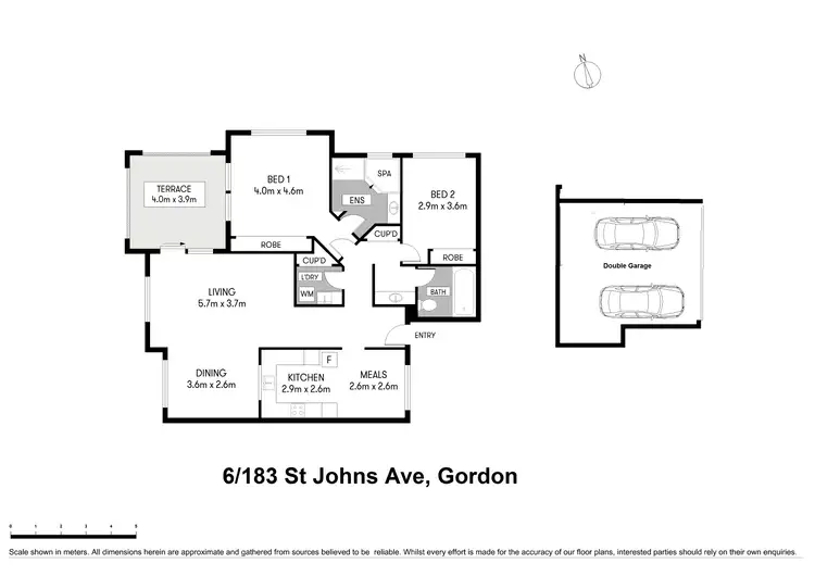 Floorplan of Homely unit listing, 6/183 St Johns Avenue, Gordon NSW 2072