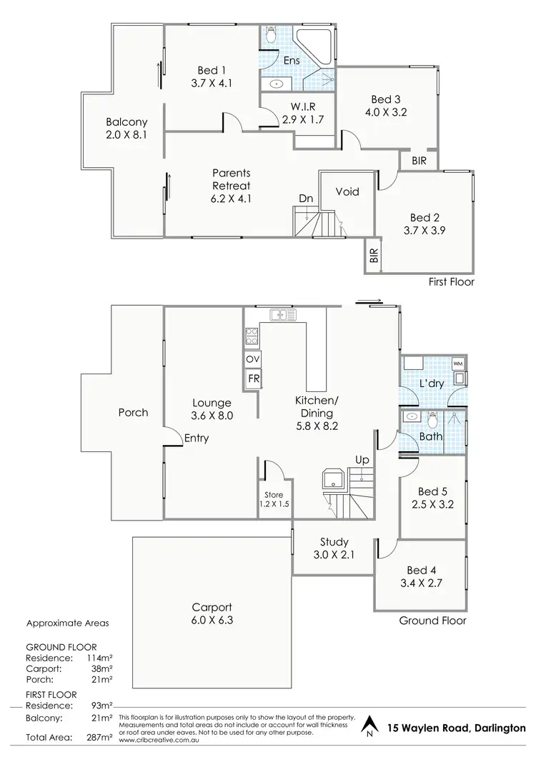 Floorplan of Homely house listing, 15 Waylen Road, Darlington WA 6070