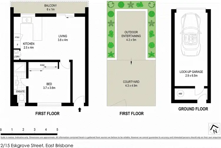 Floorplan of Homely unit listing, 2/15 Eskgrove Street, East Brisbane QLD 4169