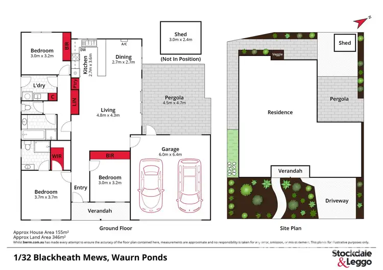 Floorplan of Homely house listing, 1/32 Blackheath Mews, Waurn Ponds VIC 3216