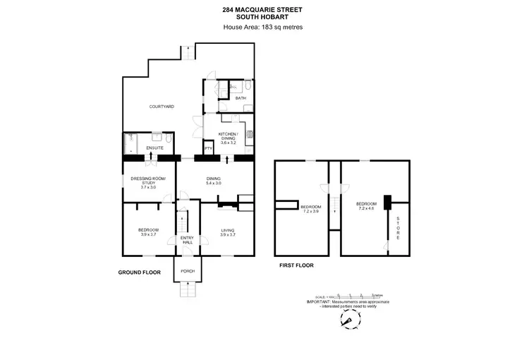 Floorplan of Homely house listing, 284 Macquarie Street, South Hobart TAS 7004